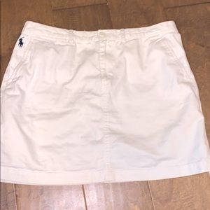 Ralph Lauren White Jean Skirt